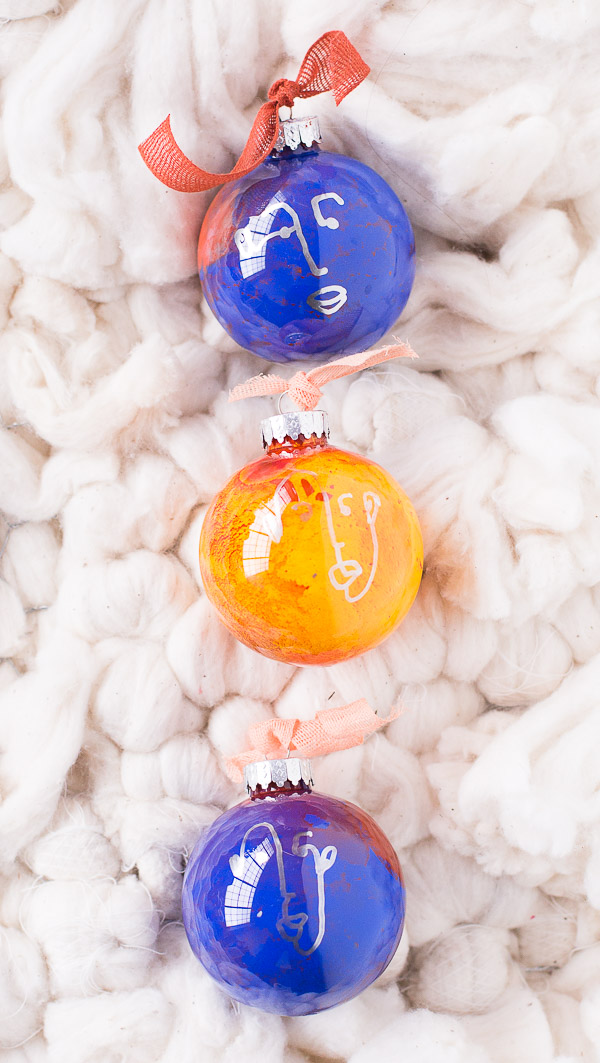 600x1063 crossing the line diy line drawing ornaments - Christmas Ornament Line Drawing