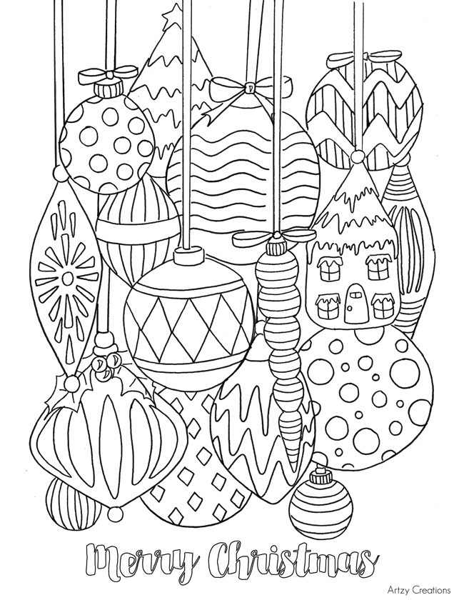 Christmas Ornament Line Drawing At Paintingvalley.com 