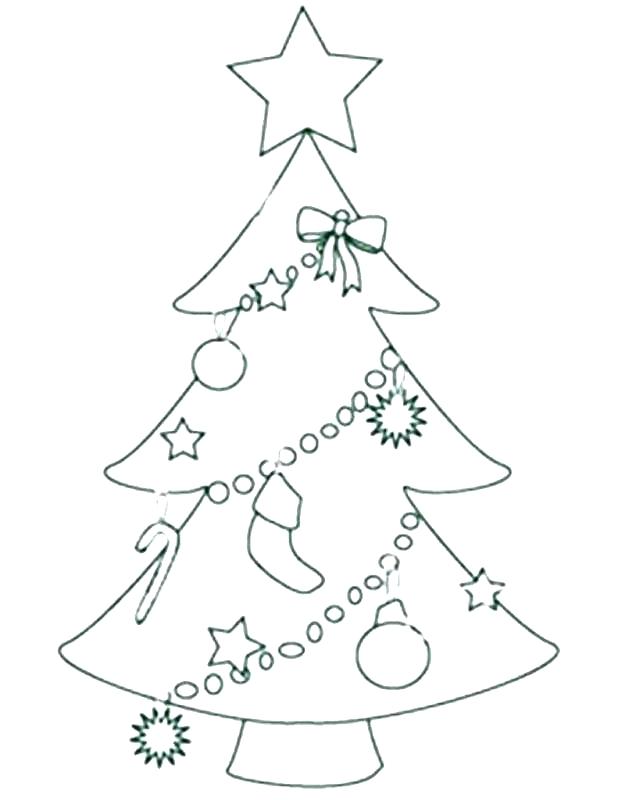 Christmas Ornament Line Drawing at PaintingValley.com | Explore ...