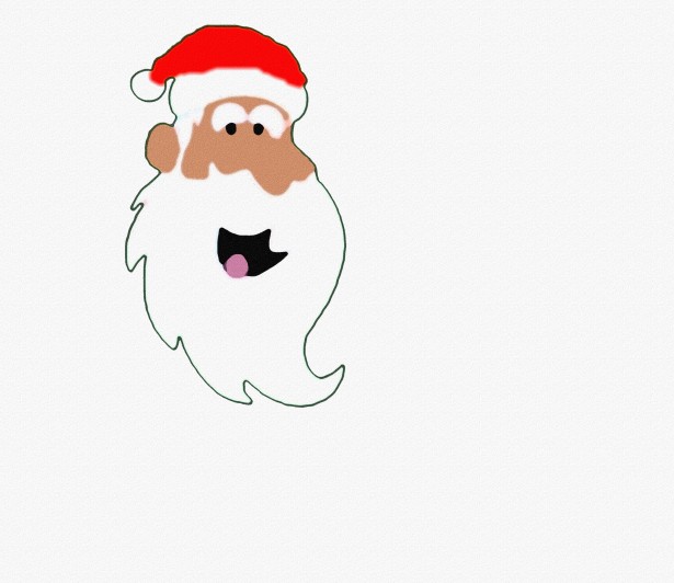 615x532 Isolated Santa Christmas Party Draw Free Stock Photo - Christmas Party Drawing