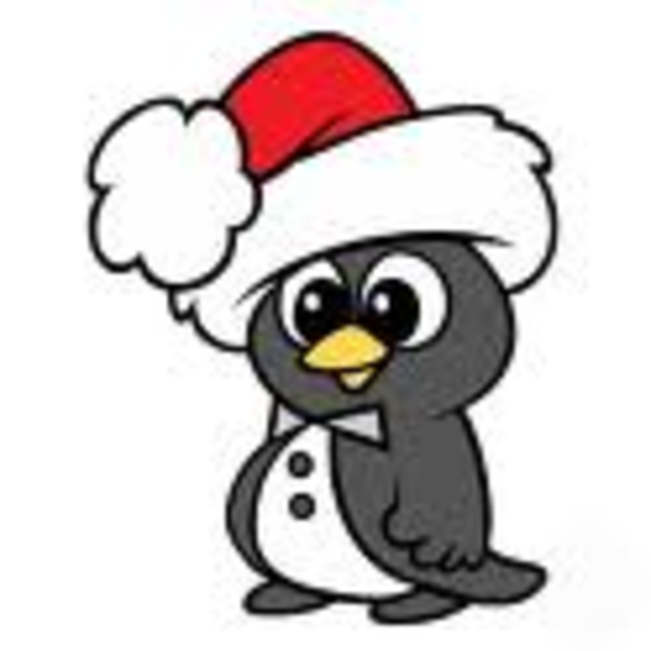 600x600 Cute Christmas Penguin Drawings - Christmas Penguin Drawing