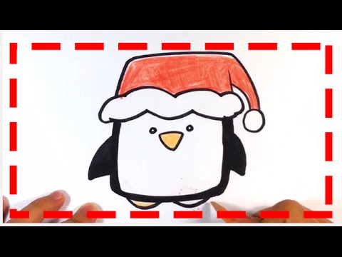 480x360 How To Draw Cute Penguin - Christmas Penguin Drawing