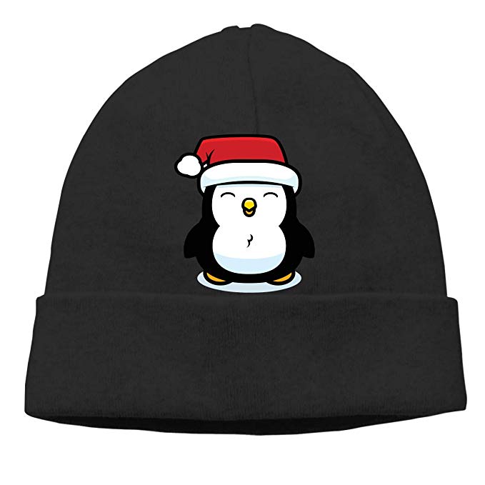 679x679 Bblooobow Men Women Cute Christmas Penguin Drawing Soft Beanie Hat - Christmas Penguin Drawing