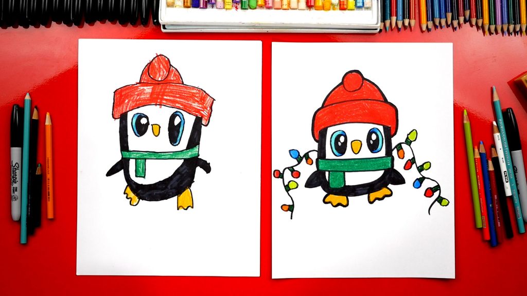 1024x576 Christmas Archives - Christmas Penguin Drawing