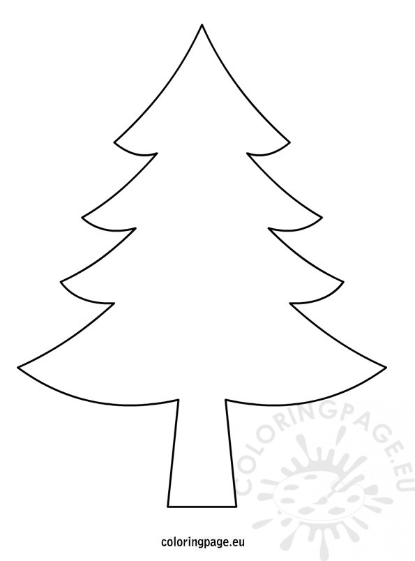 595x804 Christmas Tree Drawing Coloring Page - Christmas Pics Drawing