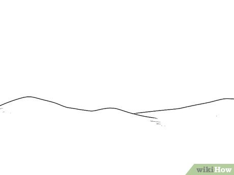 460x345 How To Draw A Christmas Landscape Steps - Christmas Pics Drawing