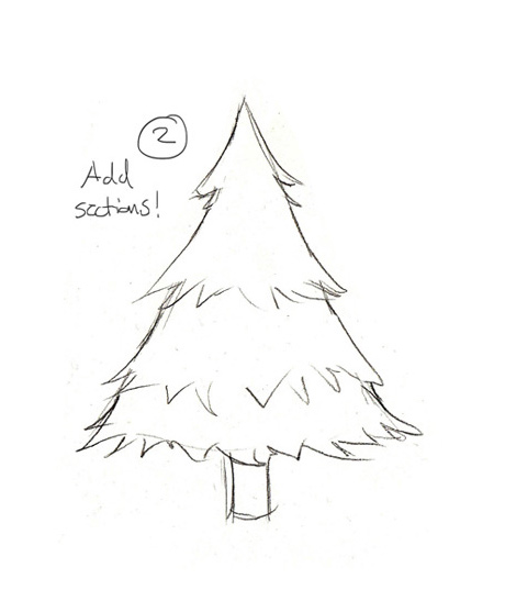 460x547 drawing christmas trees the story elves - Christmas Pictures Drawing