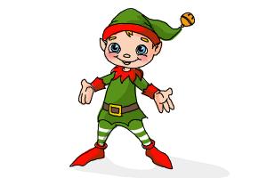 300x200 How To Draw A Christmas Elf - Christmas Pictures Drawing