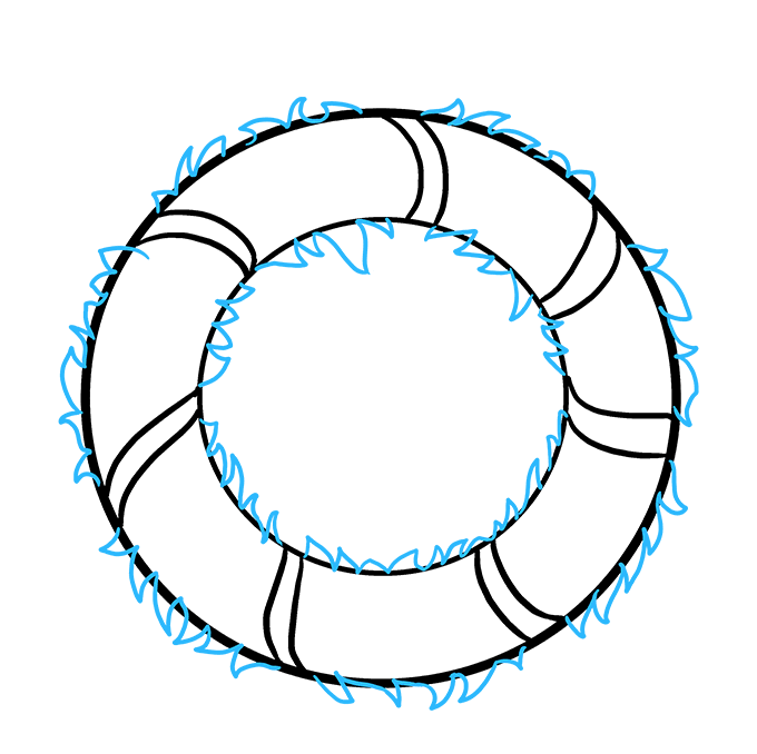 680x678 How To Draw A Christmas Wreath - Christmas Pictures Drawing