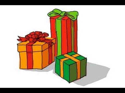 480x360 how to draw christmas presents - Christmas Present Drawing