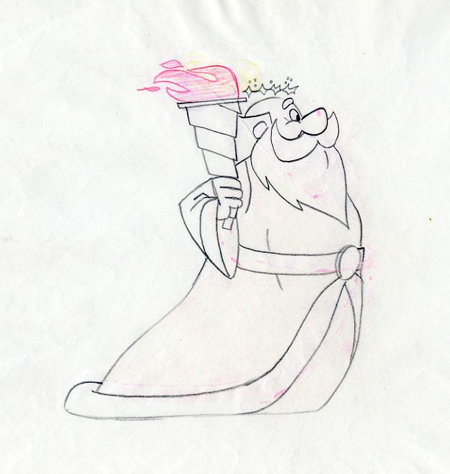 657x692 upa studio mr magoo's christmas carol - Christmas Present Drawing