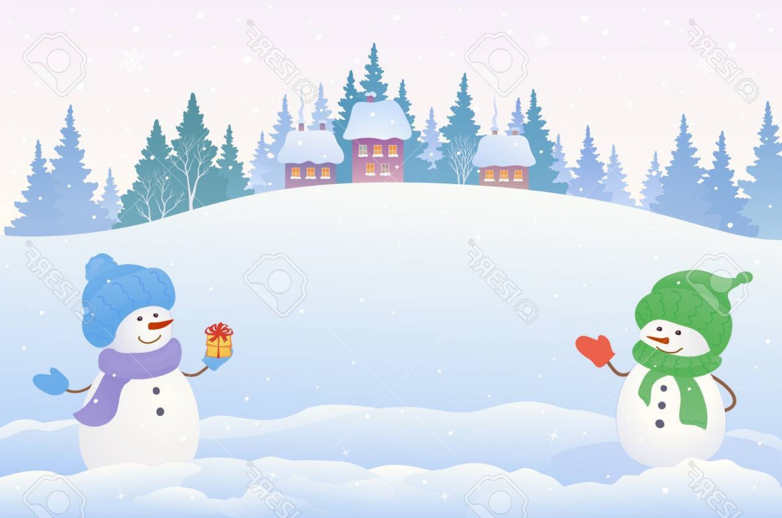 1560x1033 Country Christmas Scenes Vector Geekchicpro - Christmas Scene Drawing