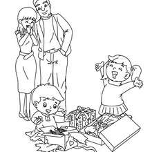 220x220 Christmas Scenes Coloring Pages - Christmas Scene Drawing