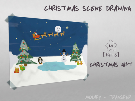 460x345 Second Life Marketplace - Christmas Scene Drawing