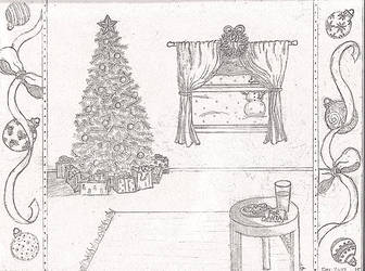 Christmas Scene Drawing at PaintingValley.com | Explore collection of