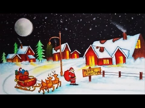 480x360 Craft Crazy Ideas - Christmas Scene Drawing Ideas