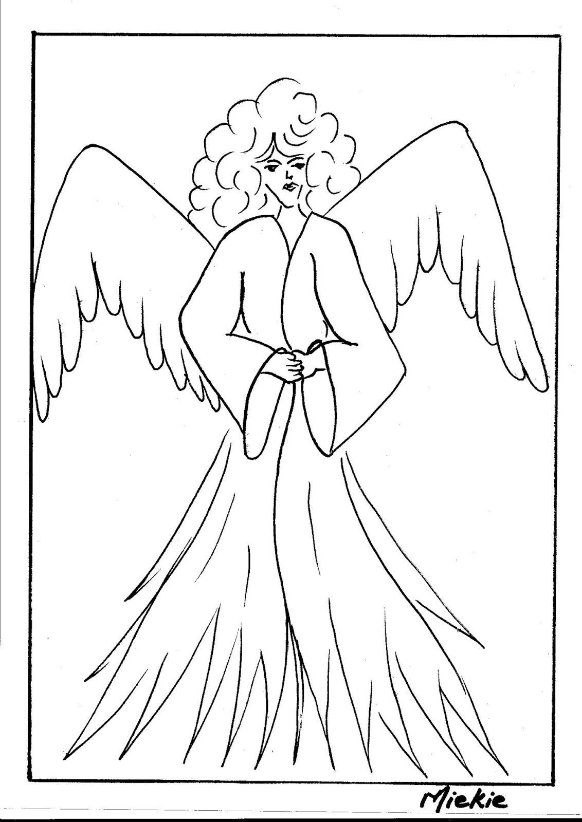 1132x1600 A Pretty Talent Blog Drawing A Nativity Scene, And Angel - Christmas Scene Drawing Ideas