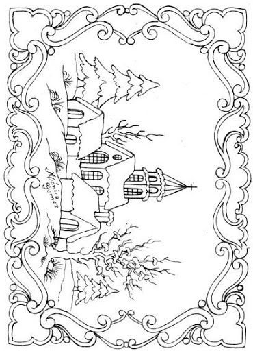 370x512 Creaciones Artisticas - Christmas Scene Drawing Ideas