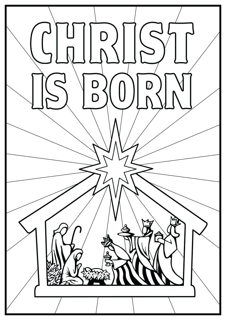 736x1041 Christmas Nativity Scene Coloring Sheets Scene Coloring Pages - Christmas Scene Drawing Ideas