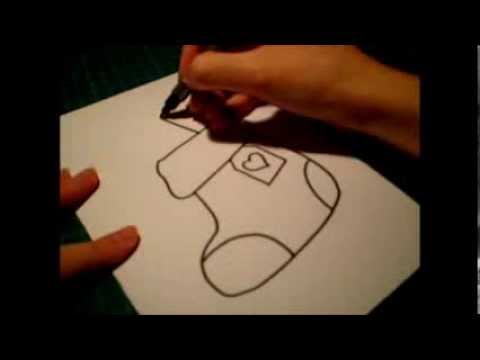 480x360 How To Draw - Christmas Sock Drawing