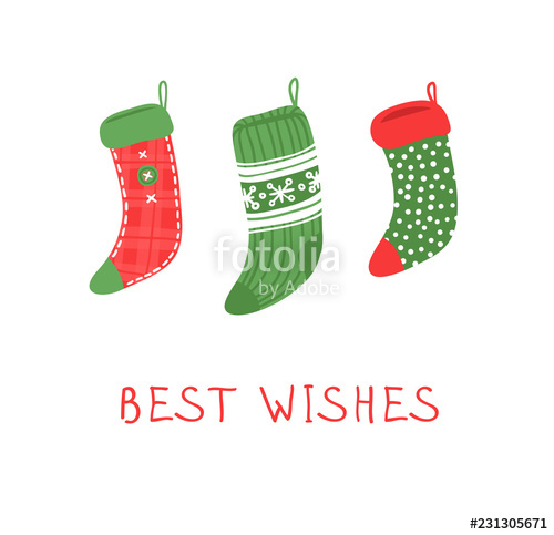 500x483 hand drawn set of cozy christmas socks for gifts on white - Christmas Socks Drawing