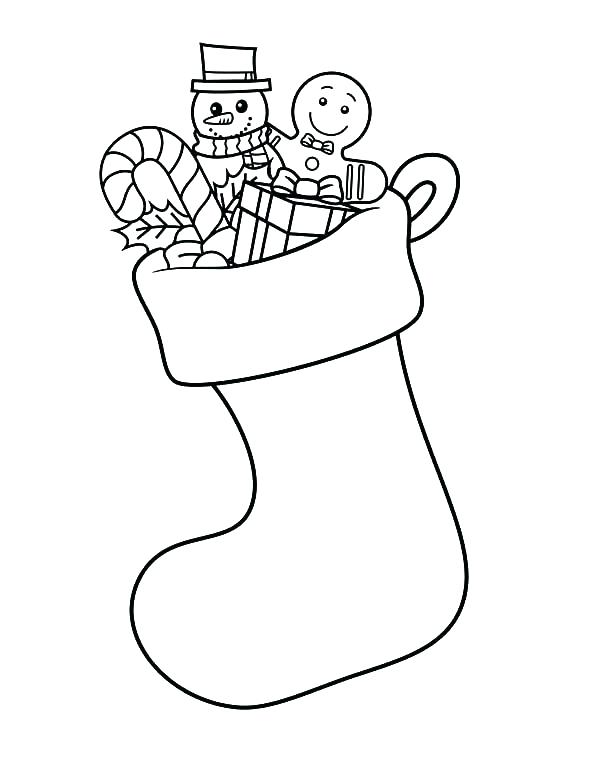 600x777 christmas socks coloring pages porongurup - Christmas Socks Drawing
