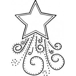 264x264 falling stars clipart christmas star pencil and in color - Christmas Star Drawing