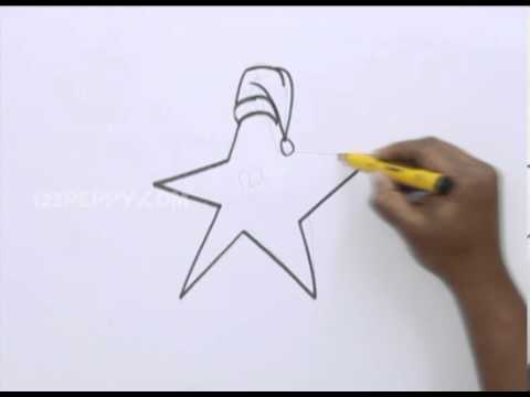 480x360 how to draw a christmas star - Christmas Star Drawing