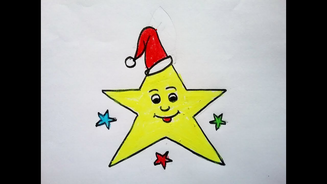 Christmas Star Drawing at PaintingValley.com | Explore collection of ...