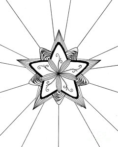 240x300 christmas star drawings - Christmas Star Drawing