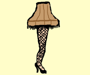 300x250 The Leg Lamp From A Christmas Story Drawing - Christmas Story Drawing
