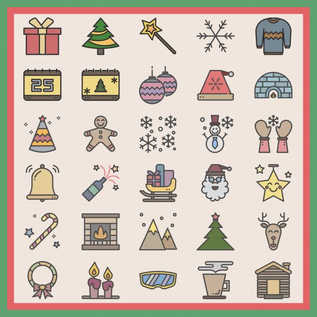 626x626 merry christmas stuff drawing illustration vector premium download - Christmas Stuff Drawing