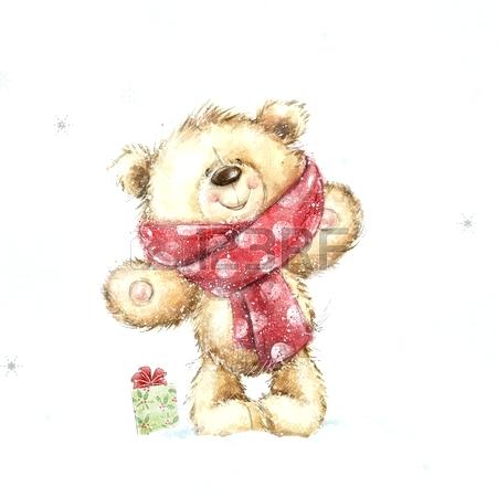 450x450 christmas teddy bear image christmas teddy bear drawing thisnthat - Christmas Teddy Bear Drawing
