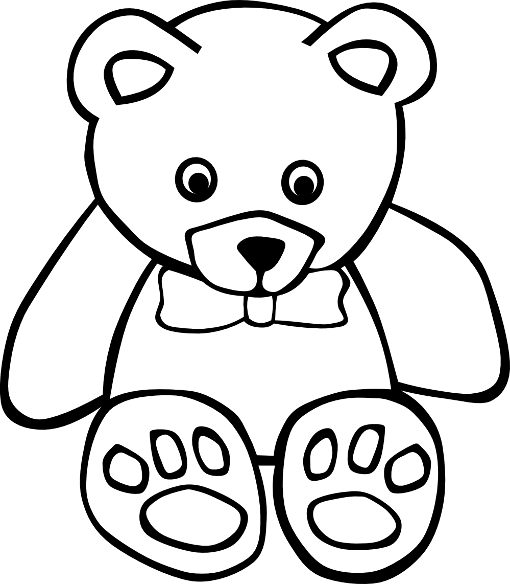 999x1142 Teddy Bear - Christmas Teddy Bear Drawing