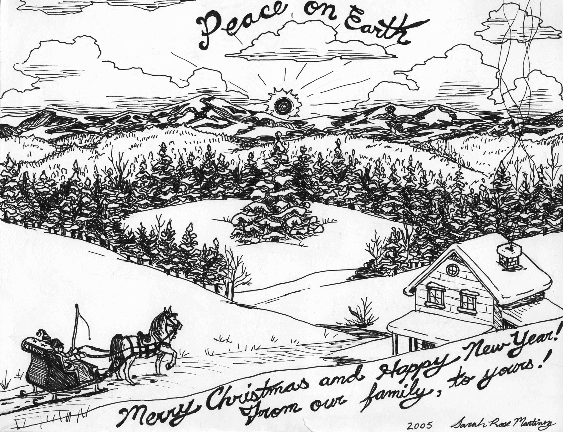 1800x1380 Christmas Themed Drawings Festival Collections - Christmas Themed Drawings