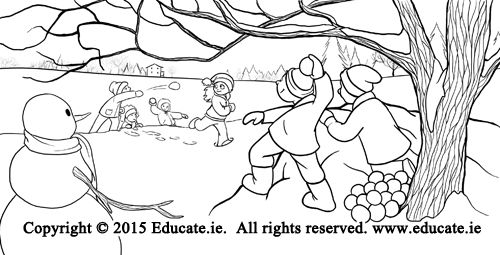 500x255 Line Drawings Karen B Jones - Christmas Themed Drawings