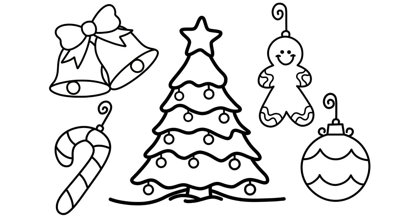 Christmas Tree Decoration Drawing at Explore