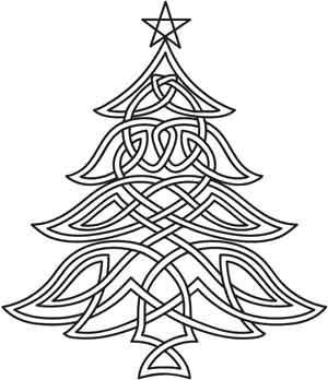 300x348 Christmas Tree Drawing Designs - Christmas Tree Drawing Design