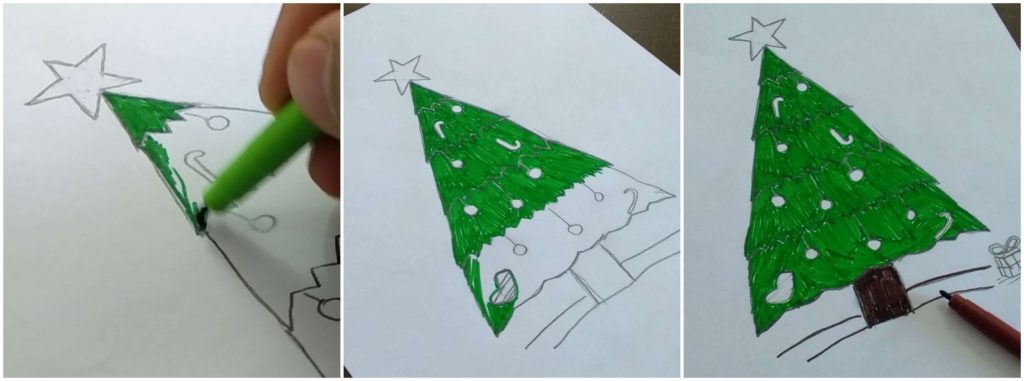 Christmas Tree Drawing Easy at PaintingValley.com | Explore collection ...