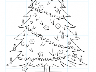 320x240 christmas tree drawing for coloring how to draw a christmas tree - Christmas Tree Drawing For Coloring