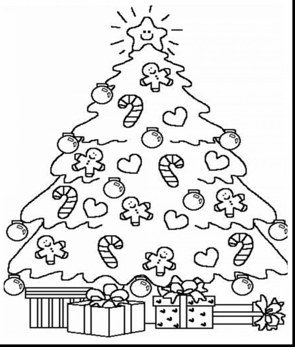 1133x1334 Christmas Tree Coloring Pages - Christmas Tree Drawing For Coloring
