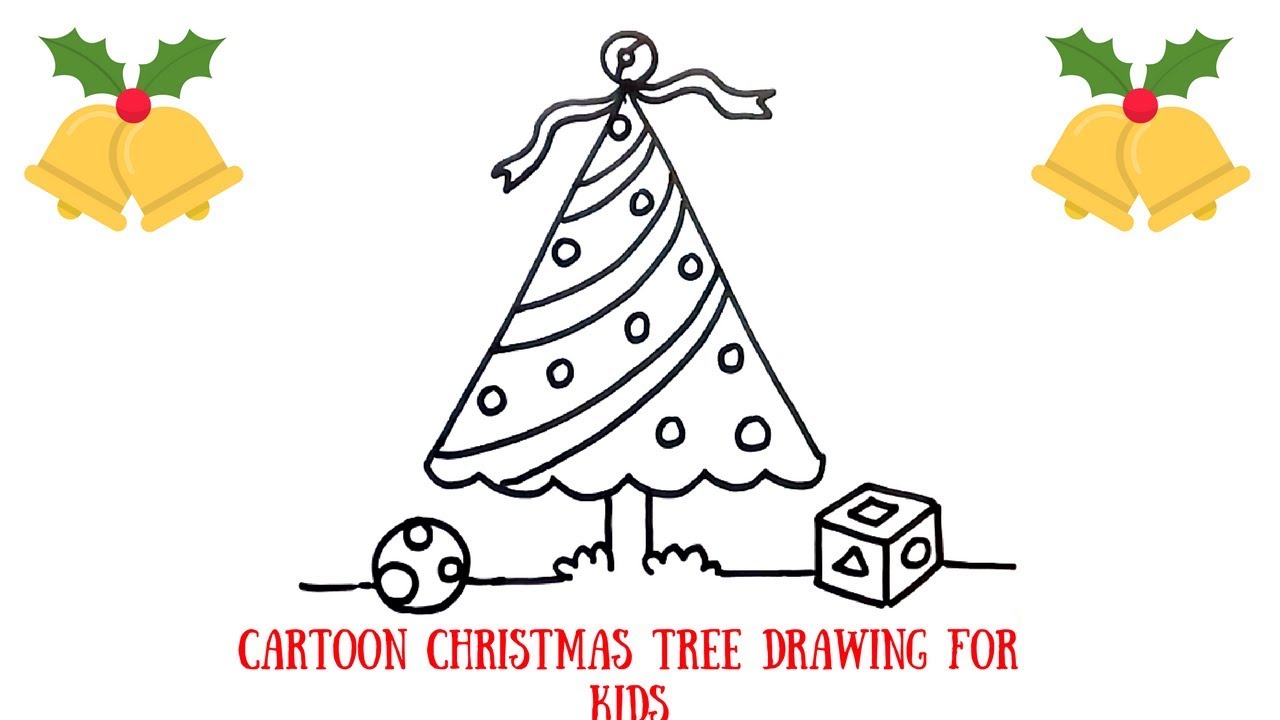 Christmas Tree Drawing For Kids