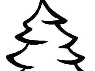 320x240 christmas tree drawing for coloring christmas tree drawing - Christmas Tree Drawing For Kids