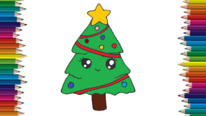 Christmas Tree Drawing For Kids at PaintingValley.com | Explore ...