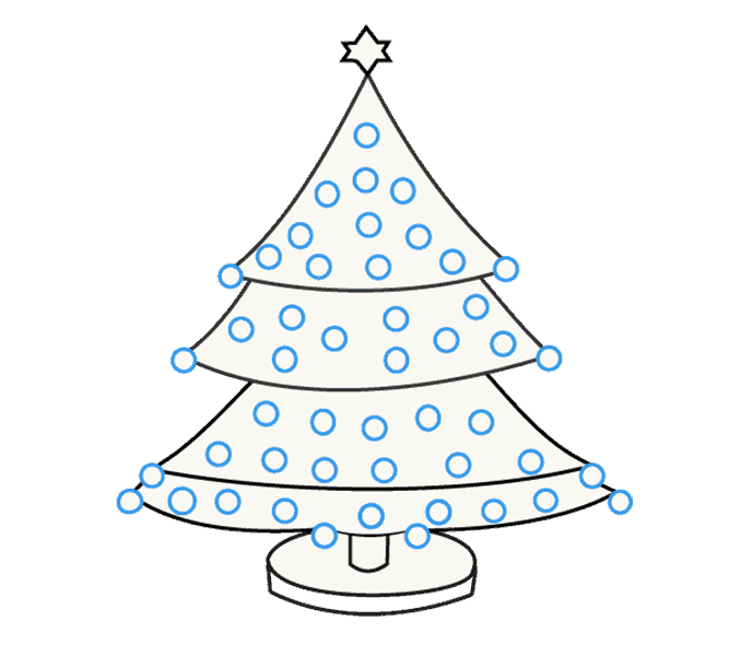 678x600 How To Draw A Christmas Tree Easy Step - Christmas Tree Drawing Images