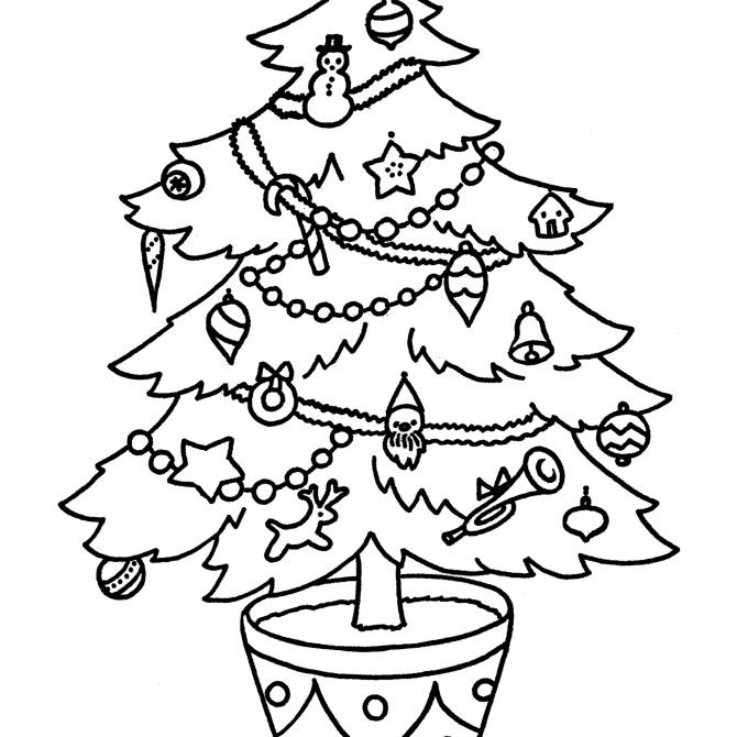 670x670 christmas tree drawing outline elegant free christmas tree - Christmas Tree Drawing Outline