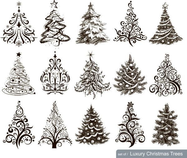 600x507 Christmas Tree Drawing Designs Find Craft Ideas - Christmas Tree Drawing Pic