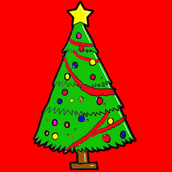 600x600 Diy Christmas Tree Drawings To Do With The Kids - Christmas Tree Drawing Pic