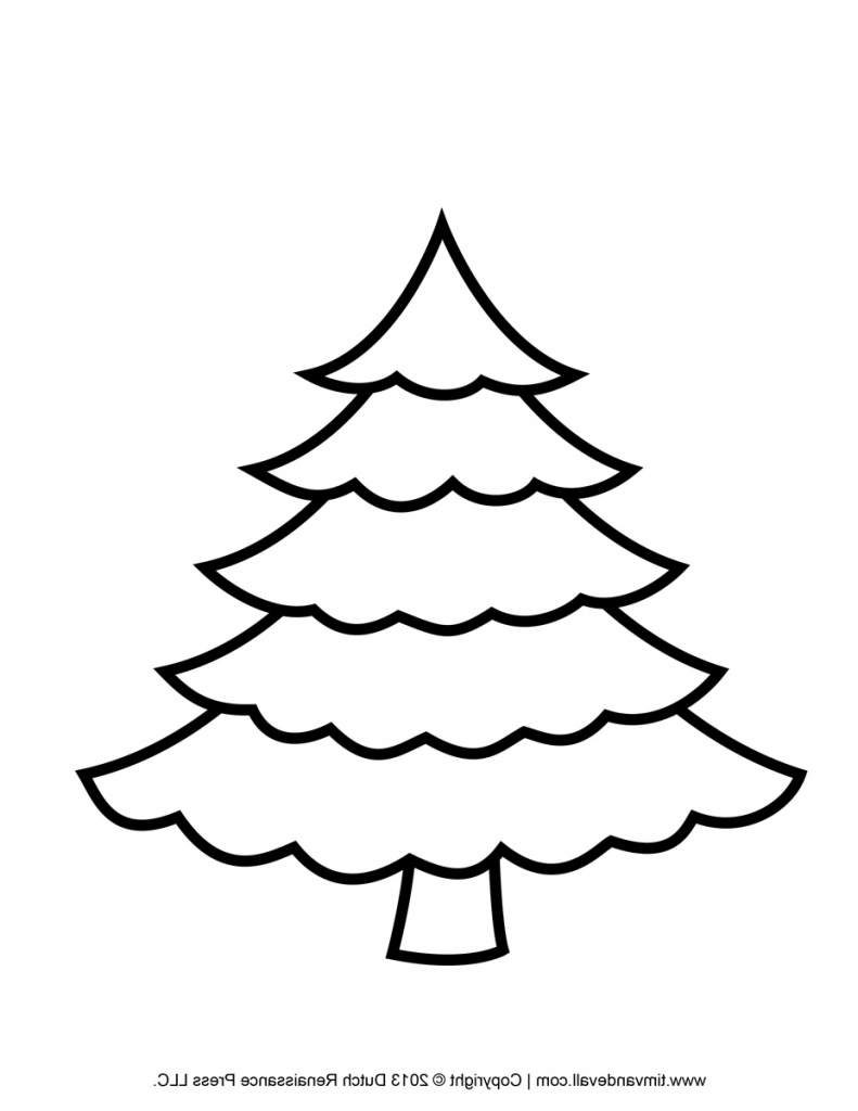 791x1024 Easy Drawing Of A Christmas Tree Halloween Holidays Wizard - Christmas Tree Drawing Pictures