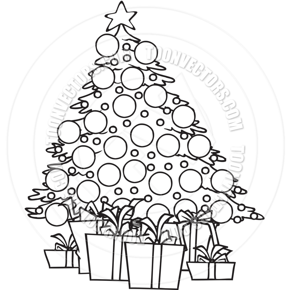940x940 Free Christmas Tree Line Drawing Download Free Clip Art Free Clip - Christmas Tree Drawing Pictures